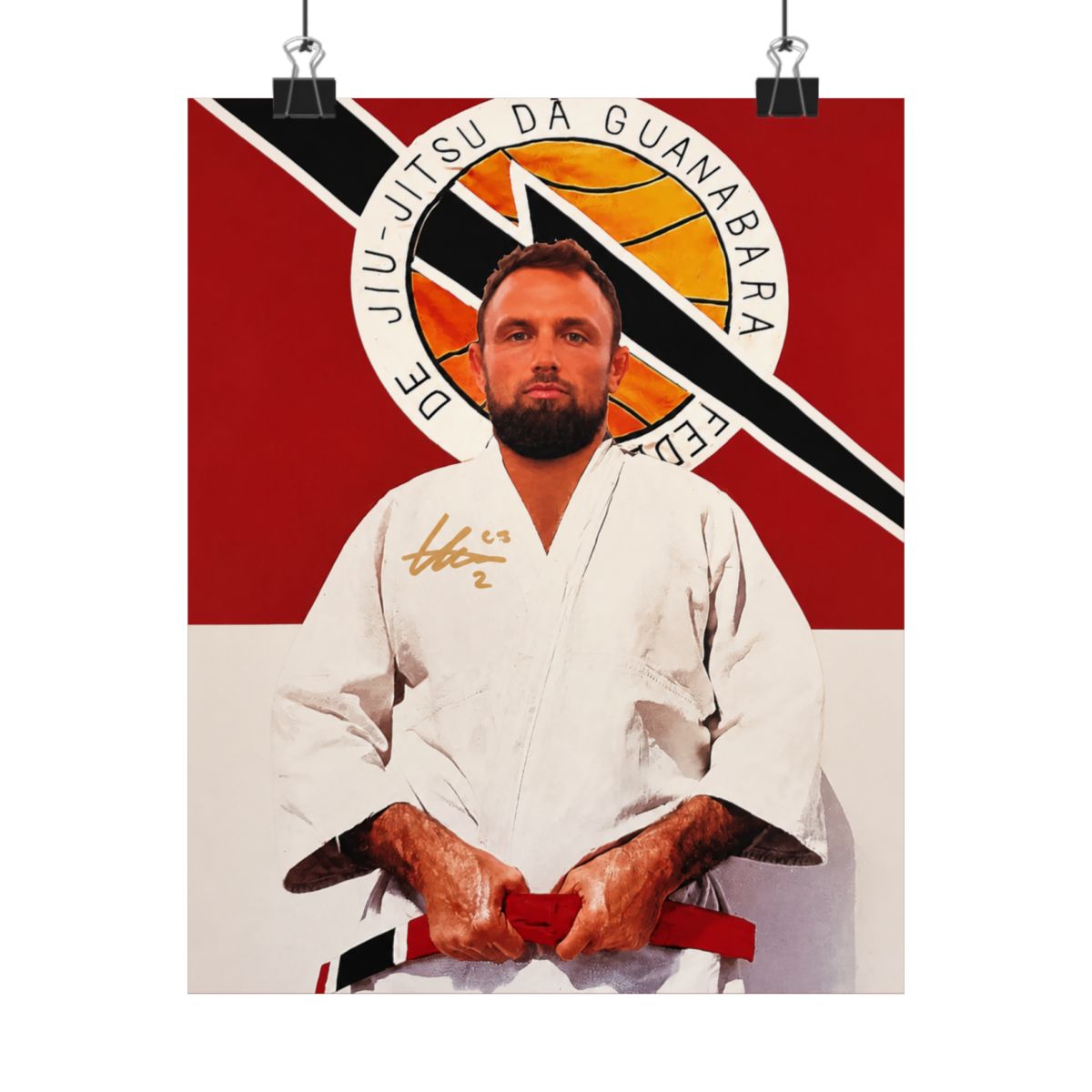 G in a Gi - Limited Edition Autographed Craig Jones Poster | B-Team Jiu Jitsu - alternate angle 4, merchandise