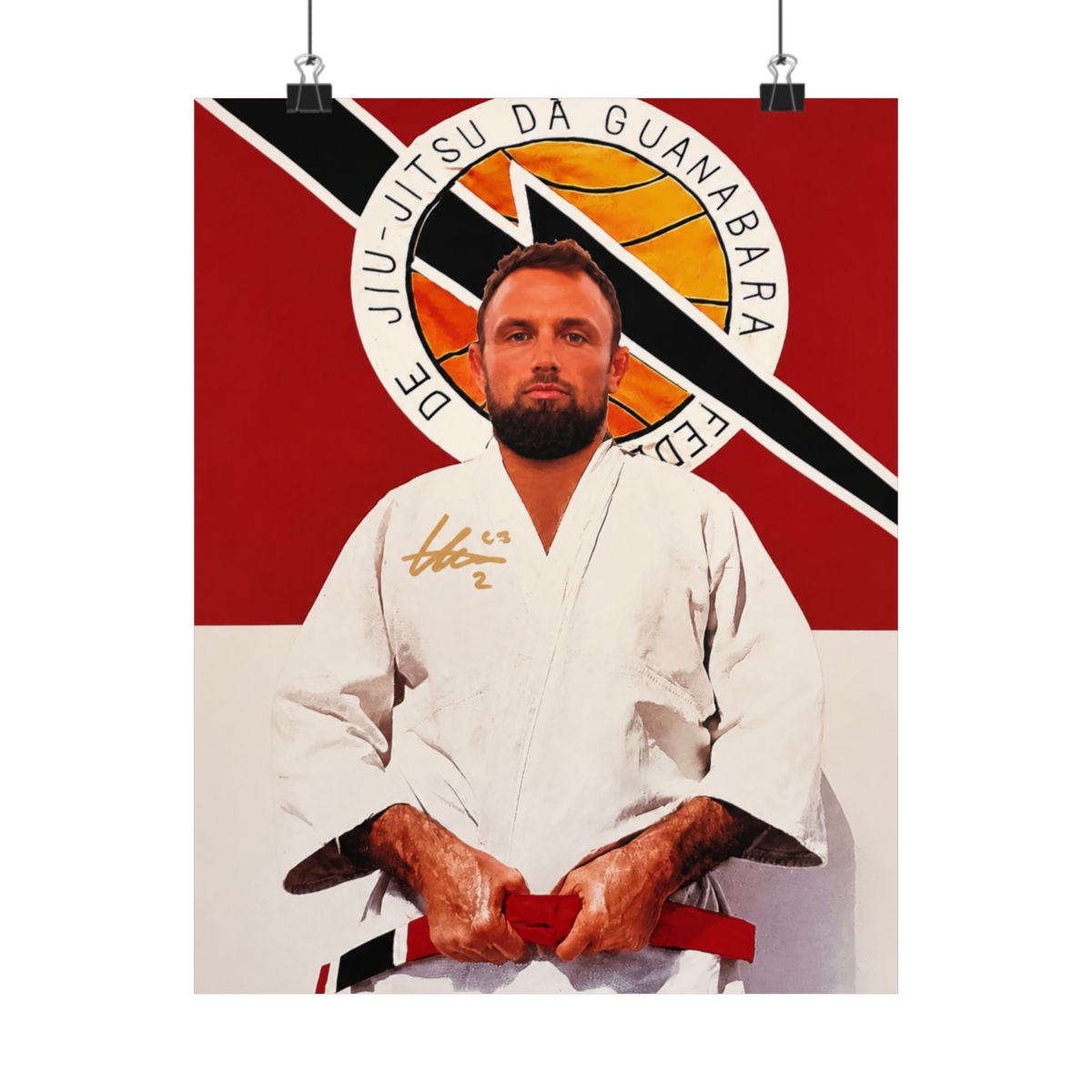 G in a Gi - Limited Edition Autographed Craig Jones Poster | B-Team Jiu Jitsu - alternate angle 3, merchandise