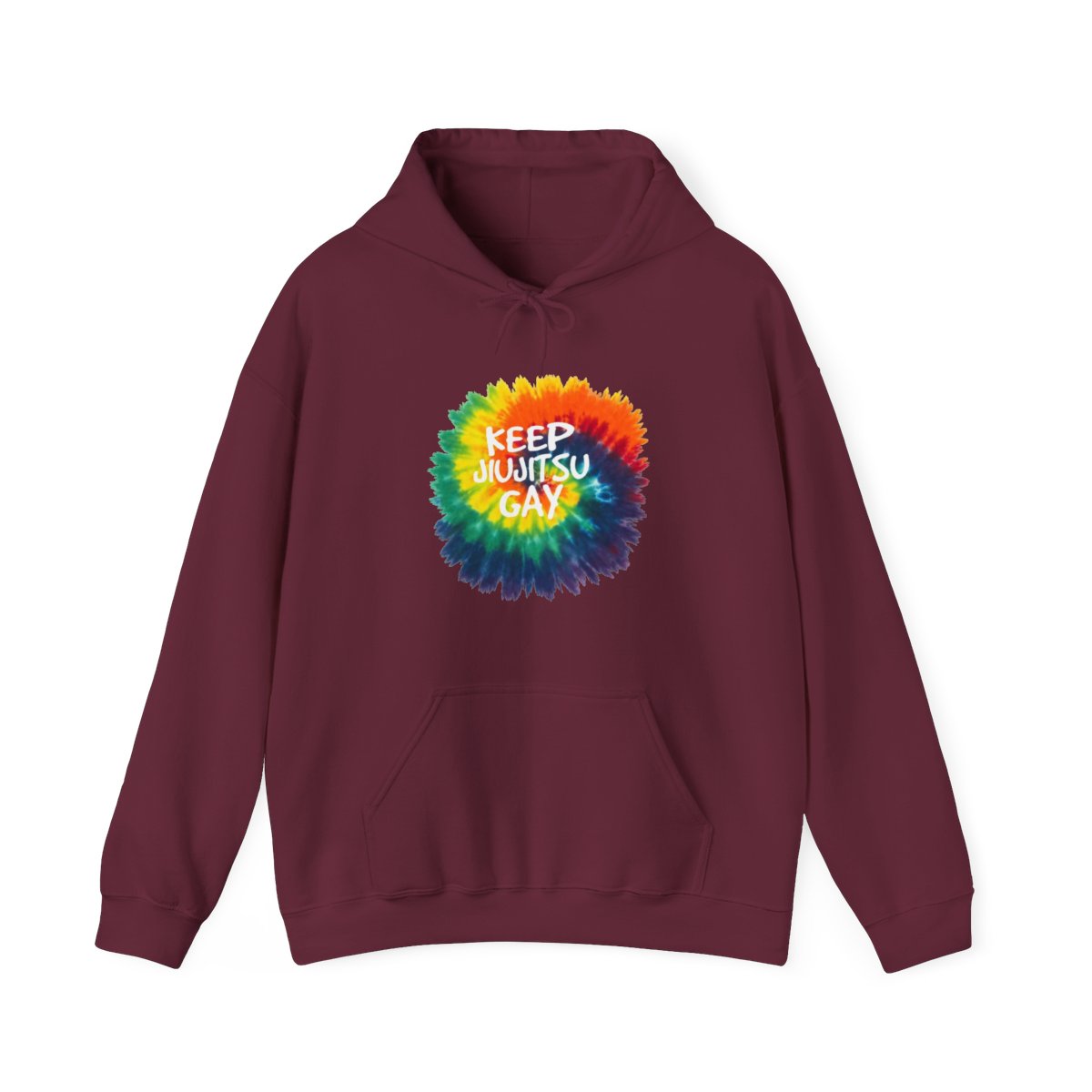 KEEP JIUJITSU GAY TYE DYE HOODIE - LIMITED EDITION | B-Team Jiu Jitsu - alternate angle 3, merchandise