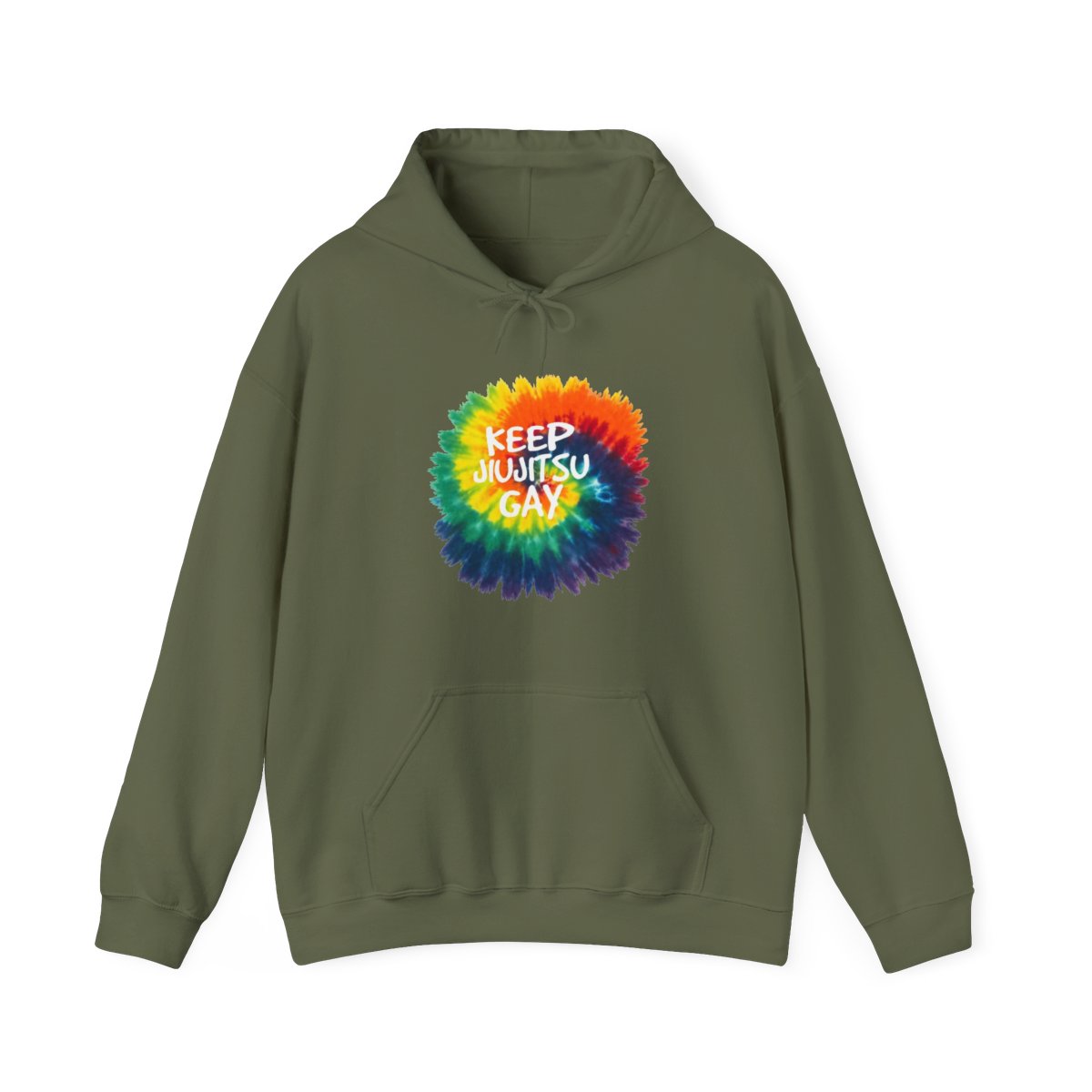 KEEP JIUJITSU GAY TYE DYE HOODIE - LIMITED EDITION | B-Team Jiu Jitsu - alternate angle 4, merchandise